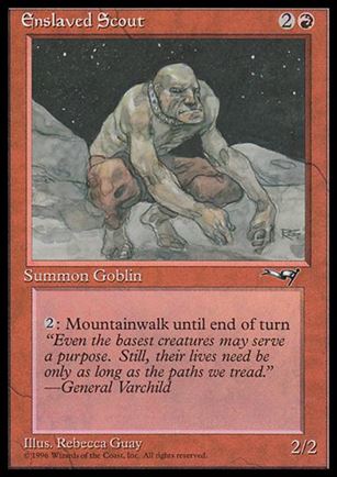 Magic the Gathering: Alliances (Base Set) card 71-B Enslaved Scout