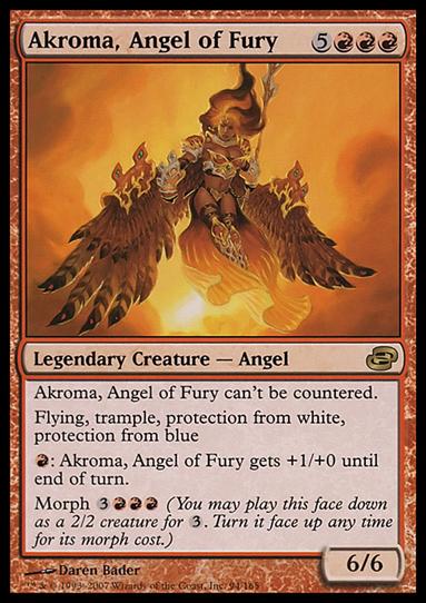 Magic the Gathering: Planar Chaos (Base Set) card 94 Akroma, Angel of Fury