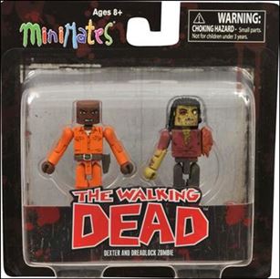 Walking Dead Minimates figure 7 Dexter and Dreadlock Zombie