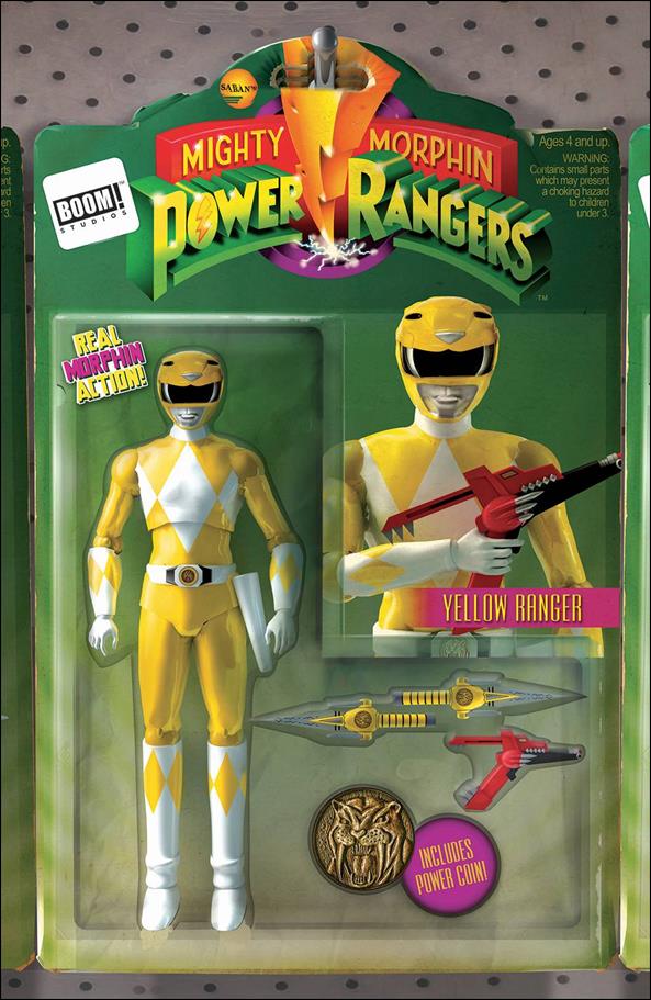 Mighty Morphin Power Rangers issue 5-B David Ryan Robinson Action Figure Cover