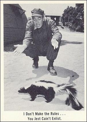 Gomer Pyle (Base Set) card 45 I Don't Make Rules...You Jest Can't Enlist.