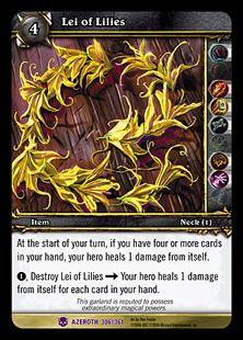 World of Warcraft: Heroes of Azeroth (Base Set) card 306 Lei of Lilies