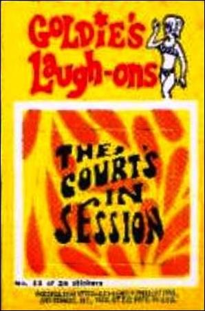 Laugh-In  (Sticker Set) card 11 The Courts in Session