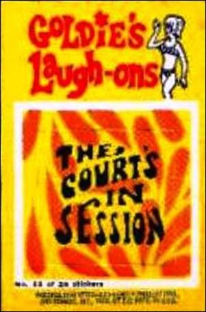 Laugh-In  (Sticker Set) card 11 The Courts in Session