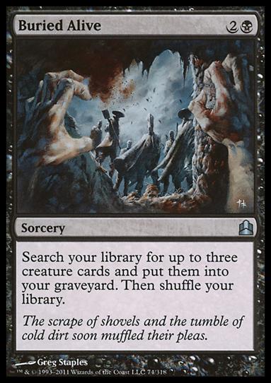 Magic the Gathering: Commander (Base Set) card 74 Buried Alive