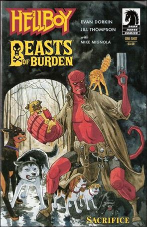 Hellboy/Beasts of Burden: Sacrifice issue nn Jill Thompson Cover