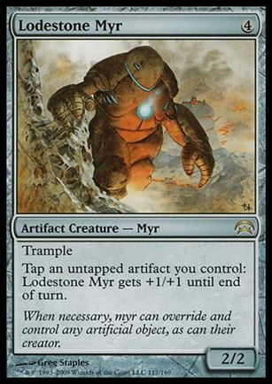Magic the Gathering: Planechase (Base Set) card 117 Lodestone Myr