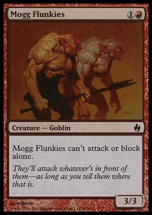 Magic the Gathering: Premium Deck Series: Fire & Lightning (Base Set) card 8 Mogg Flunkies