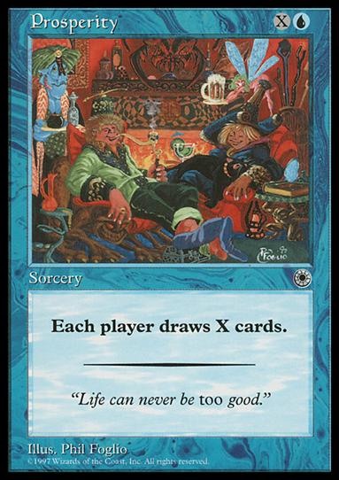 Magic the Gathering: Portal (Base Set) card 66 Prosperity