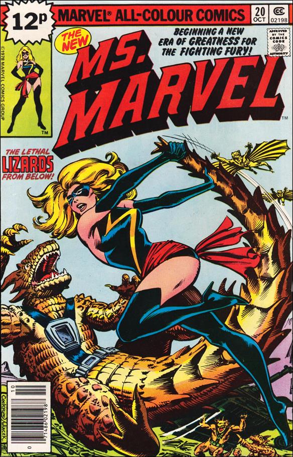 Ms. Marvel (1977) issue 20-B UK Price Cover
