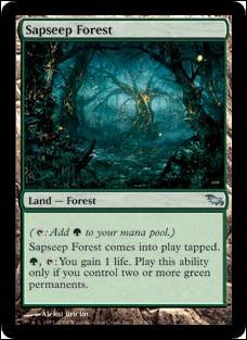 Magic the Gathering: Shadowmoor (Base Set) card 279 Sapseep Forest