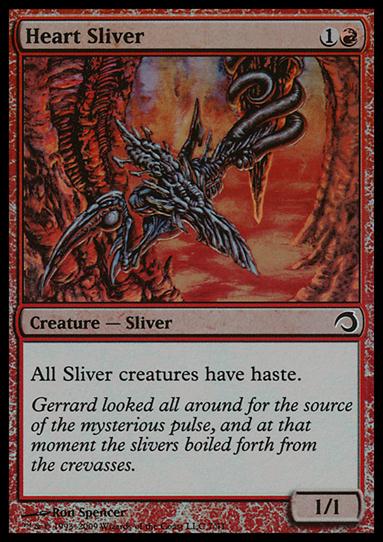Magic the Gathering: Premium Deck Series: Slivers (Base Set) card 7 Heart Sliver