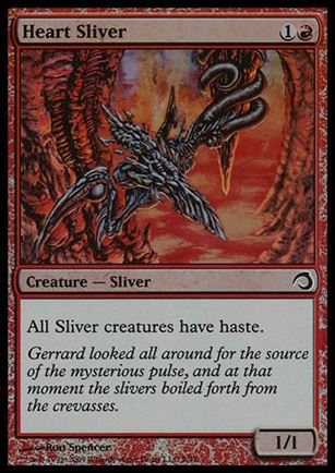 Magic the Gathering: Premium Deck Series: Slivers (Base Set) card 7 Heart Sliver