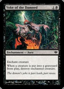 Magic the Gathering: Conflux (Base Set) card 57 Yoke of the Damned