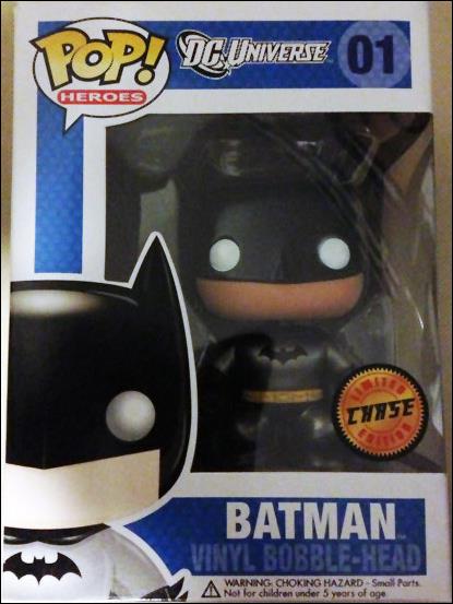 POP! Heroes figure 1-H Batman (Bobble Head) (Metallic) Chase