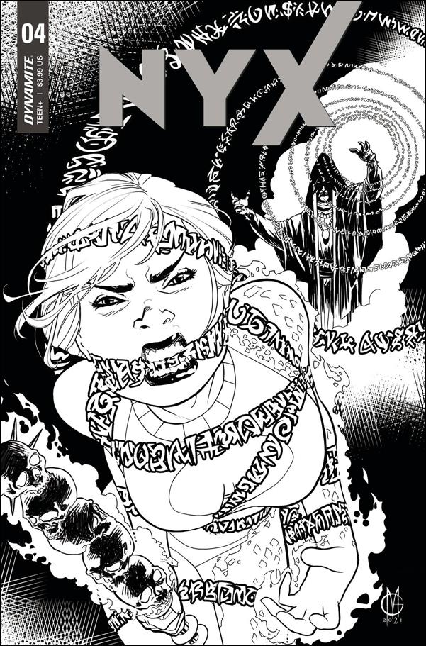 Nyx (2021) issue 4-J Giuseppe Matteoni 1:10 Black & White Cover