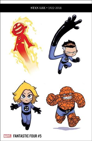 Fantastic Four (2018) issue 5-D Skottie Young Party Cover