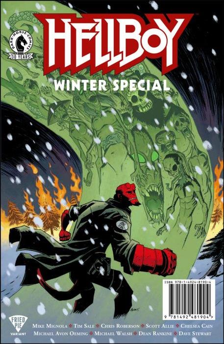 Hellboy: Winter Special issue 2016-C Mike Mignola Fried Pie Cover
