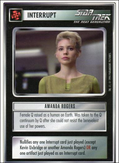 Star Trek: Premiere Unlimited (Base Set) card 108 Amanda Rogers 