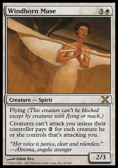 Magic the Gathering: 10th Edition (Base Set) card 60 Windborn Muse