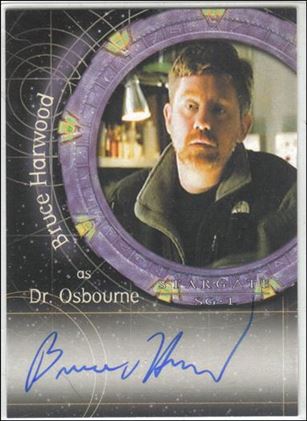 Stargate SG-1: Season 6 (Autograph Subset) card A30 Bruce Harwood as Dr. Osbourne