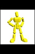 Stikfas Blister Pack figure 4-C G2 Alpha Male (Yellow)