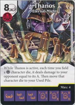 Marvel Dice Masters Guardians of the Galaxy  card 111 Thanos: Eternal Might