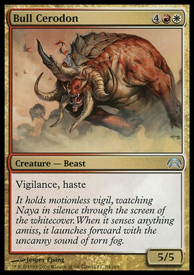 Magic the Gathering: Planechase (Base Set) card 84 Bull Cerodon