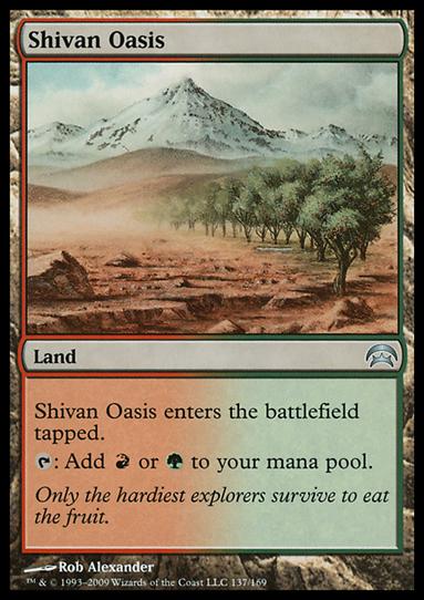 Magic the Gathering: Planechase (Base Set) card 137 Shivan Oasis