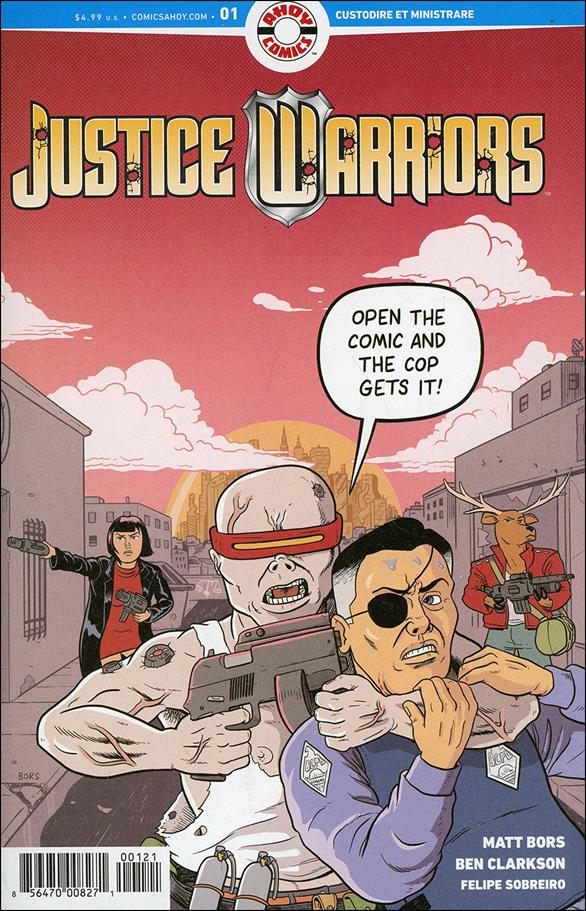 Justice Warriors issue 1-B Matt Bors 1:5 Cover