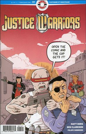 Justice Warriors issue 1-B Matt Bors 1:5 Cover