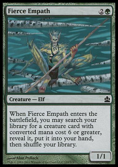 Magic the Gathering: Commander (Base Set) card 155 Fierce Empath