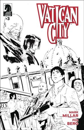 Vatican City issue 3-B Andy Narwhal B&W Cover