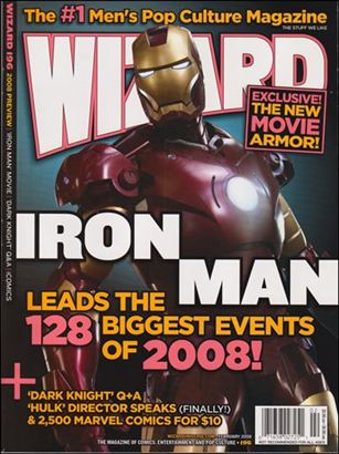 Wizard: The Magazine of Comics, Entertainment and Pop Culture issue 196 Iron Man Movie Photo Cover