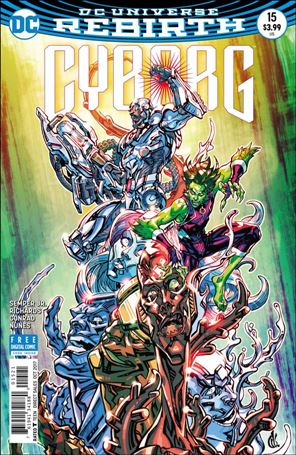 Cyborg (2016) issue 15-B Carlos D'Anda Cover
