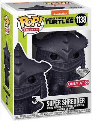 POP! Movies figure 1138-C Super Shredder (Black) (Diamond) Target Exclusive