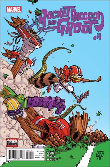 Rocket Raccoon & Groot issue 4 Skottie Young Cover