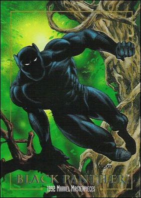 1992 Marvel Masterpieces (Base Set) card 4 Black Panther