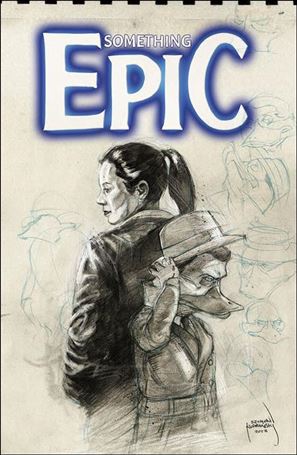 Something Epic issue 8-B Szymon Kudranski Sketch Cover