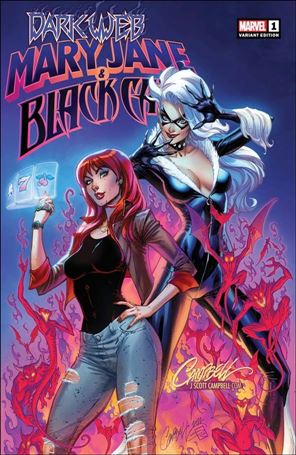 Mary Jane & Black Cat issue 1.00-O J. Scott Campbell Store Exclusive Cover, 1/3000