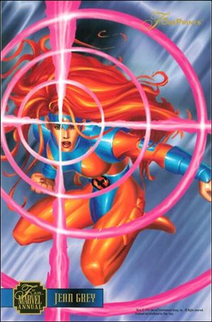 Marvel Annual Flair '95 (FlairPrint Subset) card 5 Jean Grey
