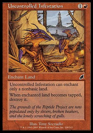 Magic the Gathering: Scourge (Base Set) card 108 Uncontrolled Infestation