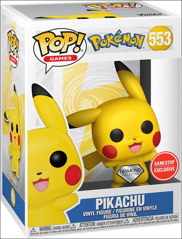 POP! Games figure 553-B Pikachu  (Diamond GameStop Exclusive)