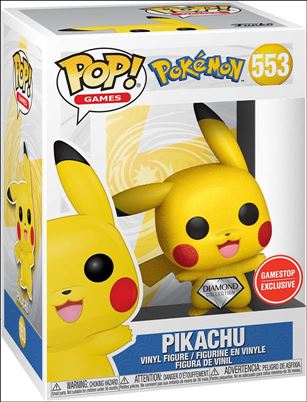 POP! Games figure 553-B Pikachu  (Diamond GameStop Exclusive)