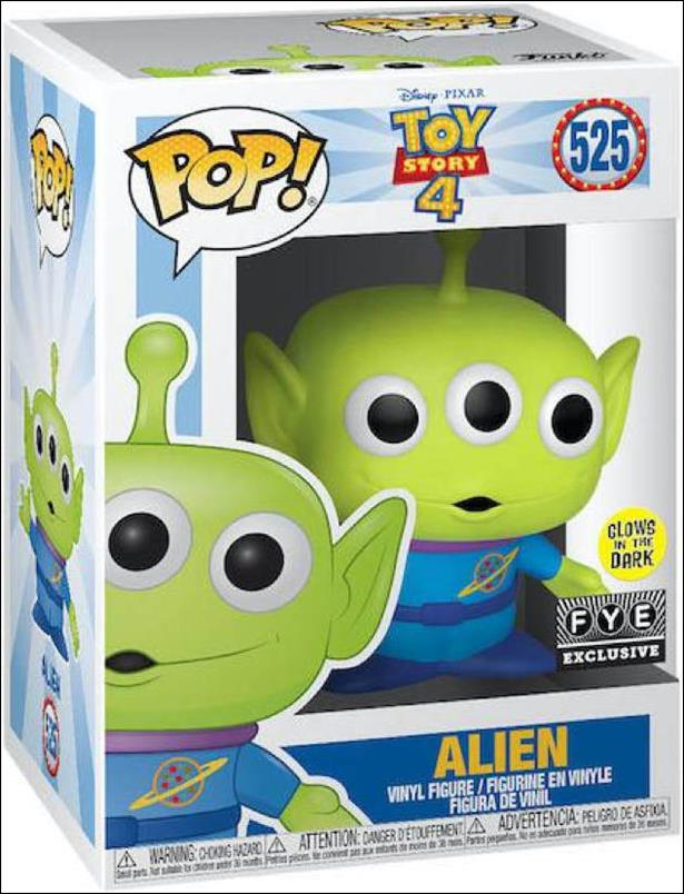 POP! Disney figure 525-B Alien (Glow) FYE Exclusive