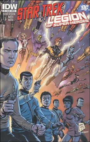 Star Trek/Legion of Super-Heroes issue 2-B Steve Lightle Cover 1:5