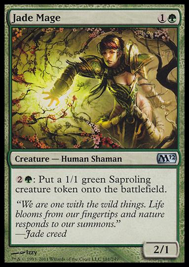 Magic the Gathering: 2012 Core Set (Base Set) card 181 Jade Mage