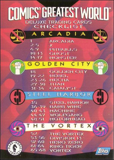 Comics' Greatest World (Base Set) card 100 Checklist