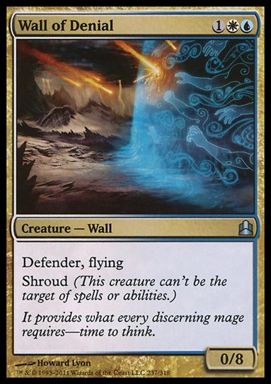 Magic the Gathering: Commander (Base Set) card 237 Wall of Denial