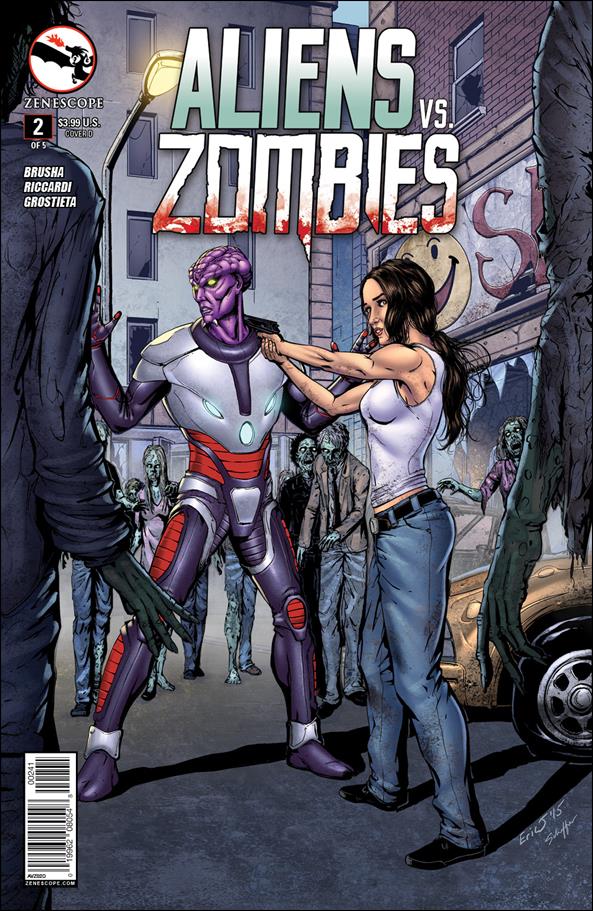 Aliens vs Zombies issue 2-D Eric J Cover